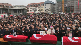 Memorial for Turkish victims of racist attack